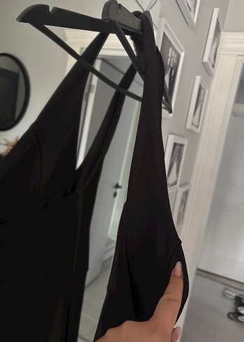 Kemerli Siyah dar paça Tulum - Görsel 3