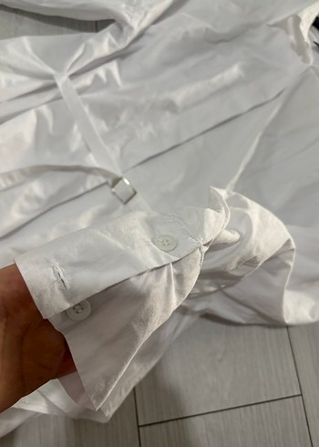 Beyaz Kemerli Kadın Gömlek - Görsel 4