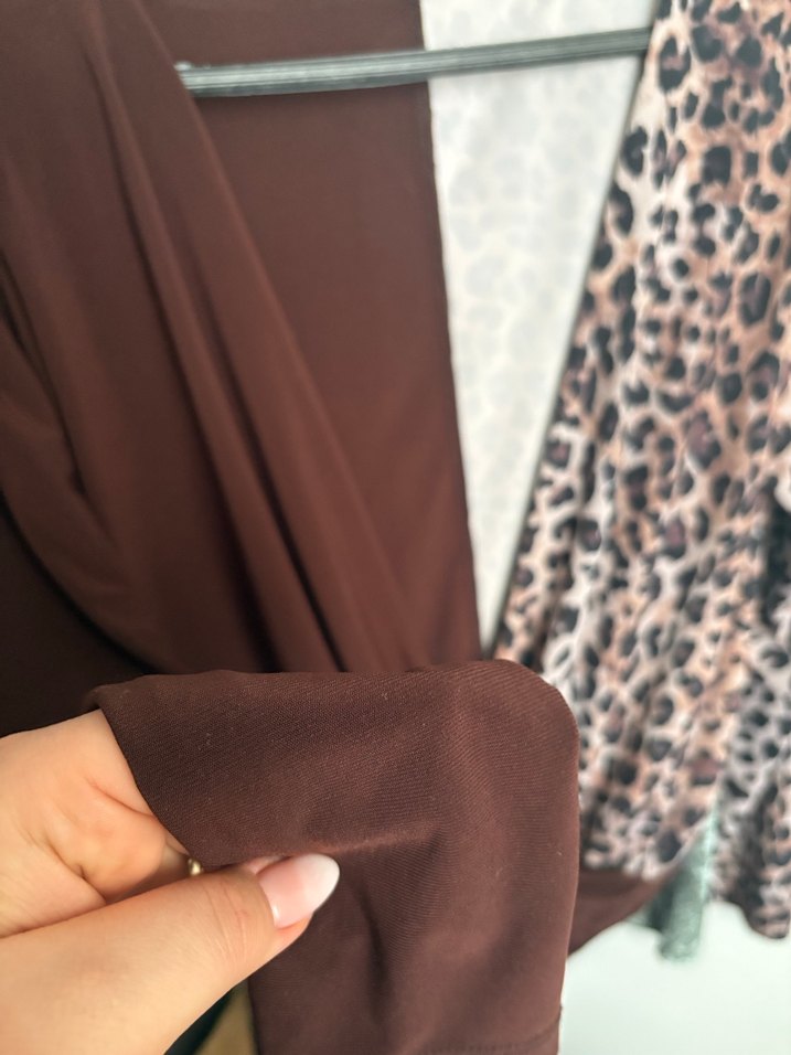 Drapeli V Yakalı Kadın Bluz - Görsel 3