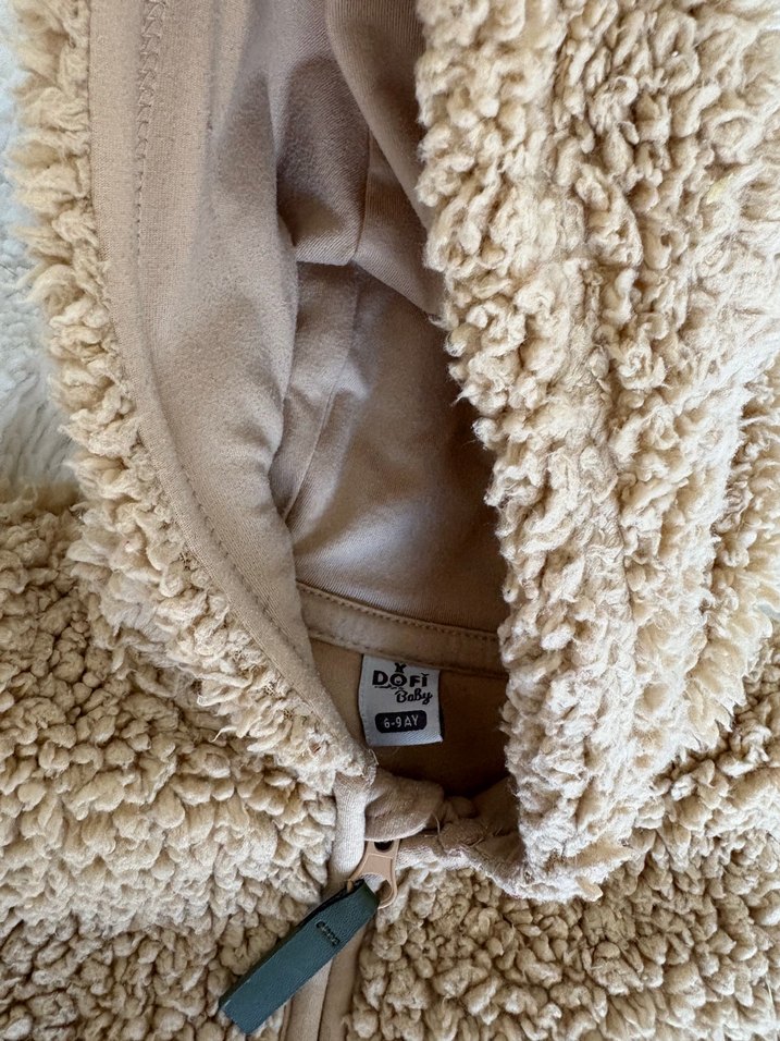 Kürklü Kahverengi Bebek Tulumu - Görsel 2