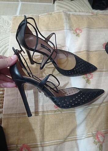 37 Beden siyah Renk İnci kadın topuklu ayakkabı 