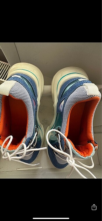 40 Beden Sneaker Yüksek Taban Spor ayakkabı