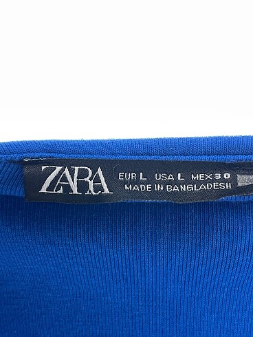 l Beden mavi Renk Zara Kısa Elbise %70 İndirimli.