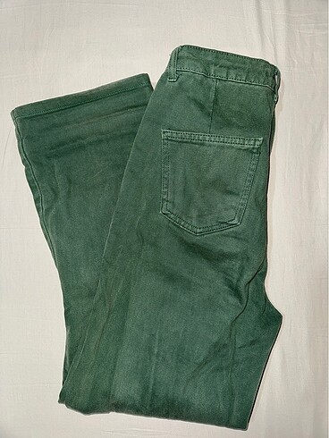 34 Beden Yeşil Kot Pantolon