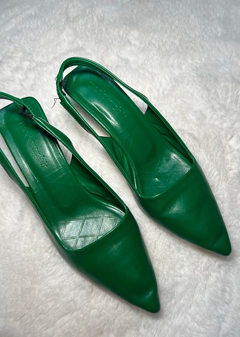 Yeşil Rugan Stiletto Kadın Ayakkabı