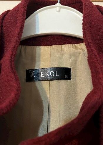 Bordo Kadın Kaban - Görsel 2