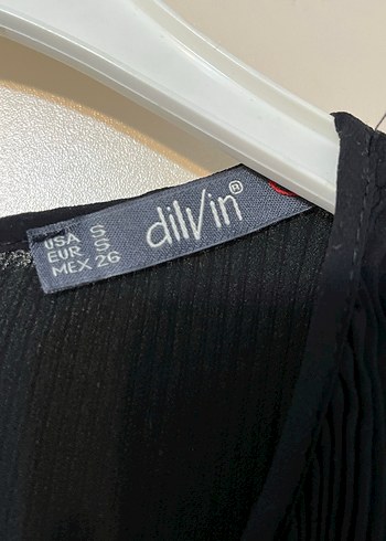 Piliseli Siyah Kolsuz Midi Bluz - Görsel 3