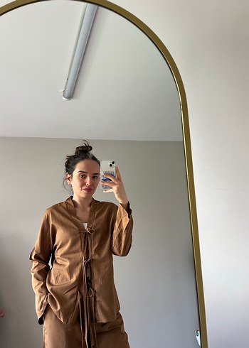 Bej Süet Kadın Takım Elbise - Görsel 3