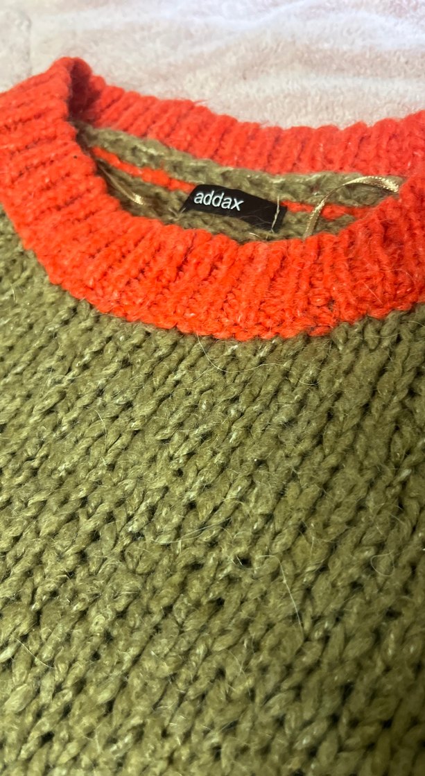 Yeşil Örgü Kadın Kazak - Görsel 2