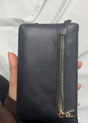 Zincir Detaylı Deri Kadın Cüzdan canta - Görsel 4