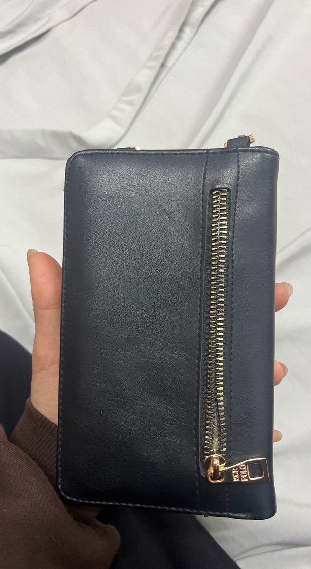 Zincir Detaylı Deri Kadın Cüzdan canta - Görsel 4