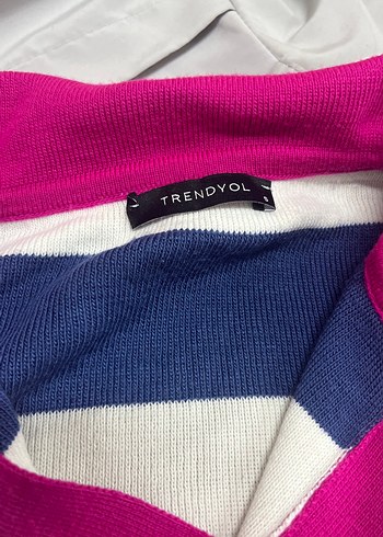 Triko çizgili kazak - Görsel 2