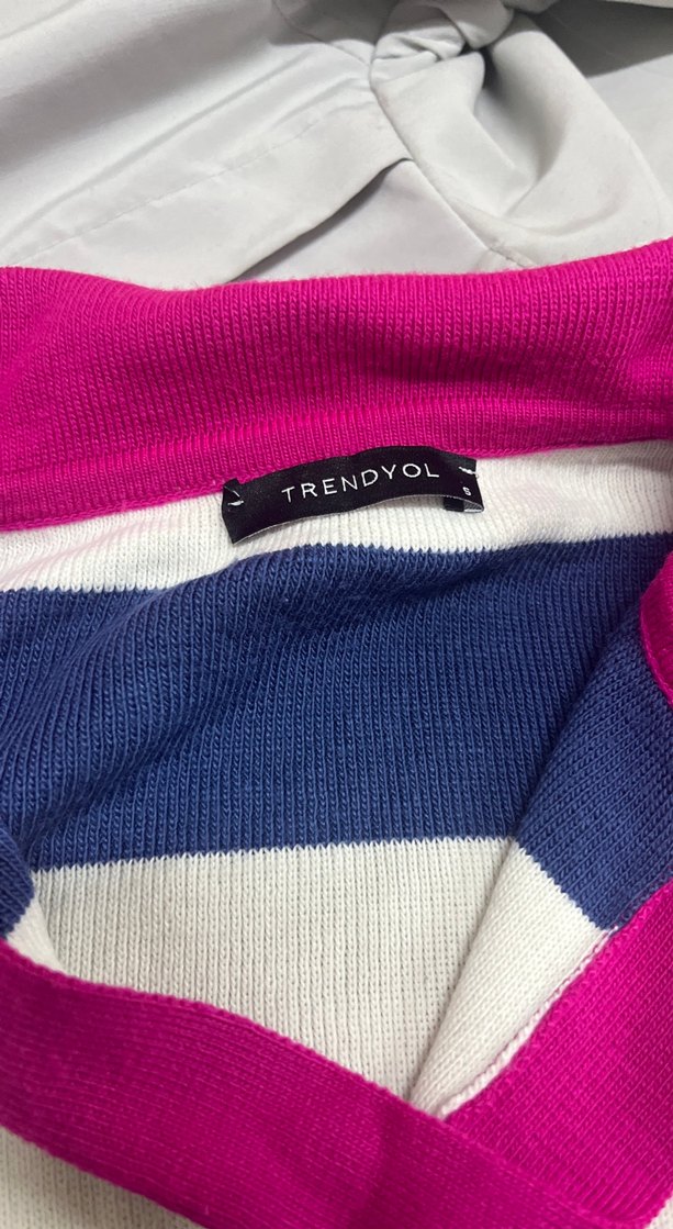 Triko çizgili kazak - Görsel 2