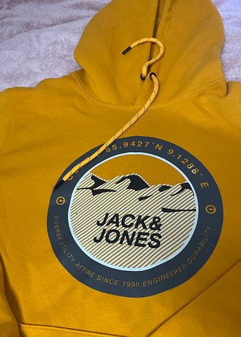 Jack & Jones Sarı Kapüşonlu Sweatshirt - Görsel 2
