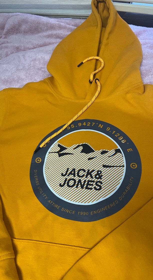 Jack & Jones Sarı Kapüşonlu Sweatshirt - Görsel 2