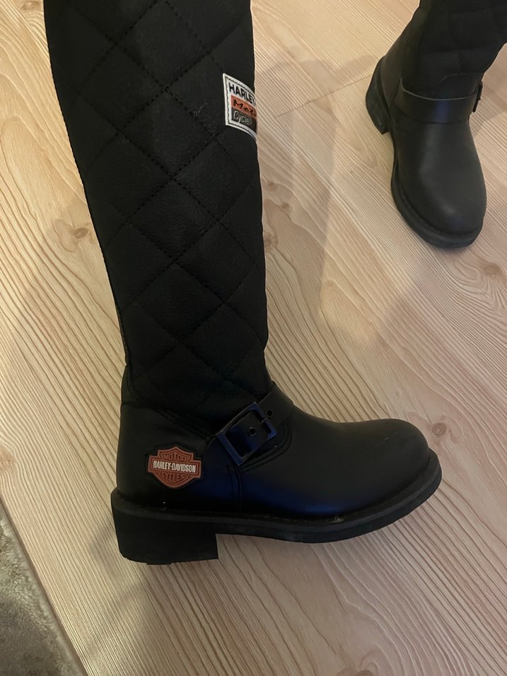 Siyah Tokalı Biker Kadın Dizüstü Bot - Görsel 5