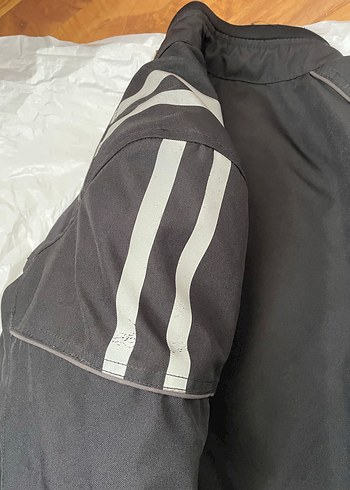 Siyah unisex Biker Ceket, Kemerli, Dar Kesim - Görsel 5