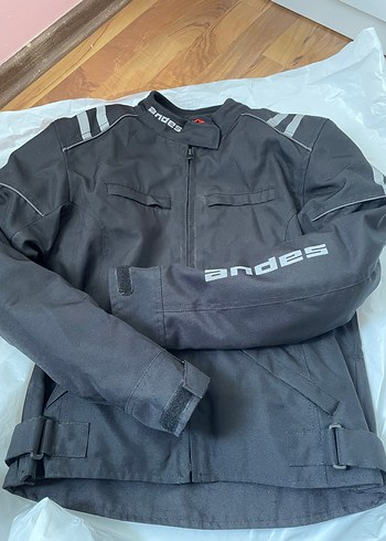 Siyah unisex Biker Ceket, Kemerli, Dar Kesim - Görsel 2