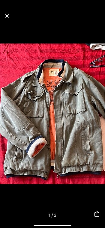 Vintage kot ceket mont