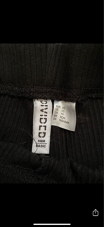 xs Beden siyah Renk H&M Tayt İKİLİ FİYAT