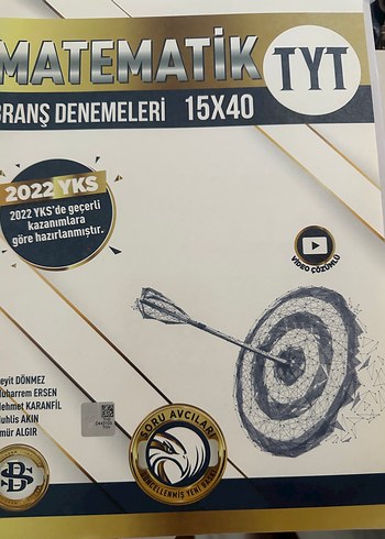 TYT Matematik 15x40 Soru Bankası 2022 YKS
