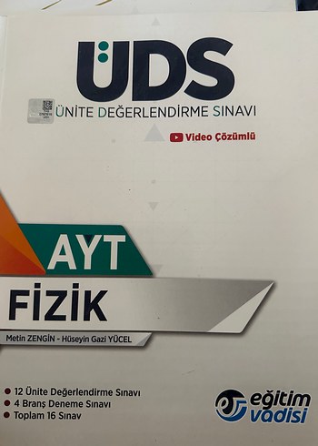 AYT Fizik Ünite Değerlendirme Sınavı Kitabı