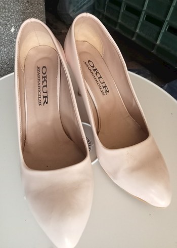 Diğer Bej Stiletto Topuklu Kadın Ayakkabı