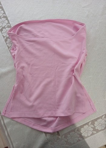 Bershka Pembe straplez Üst