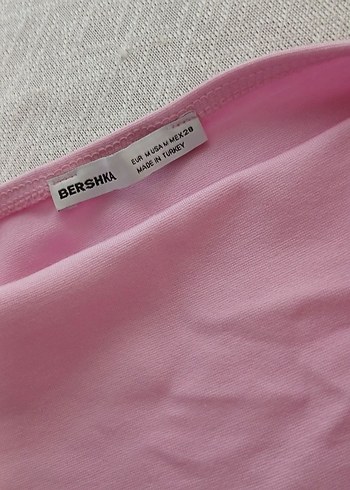 m Beden Pembe straplez Üst