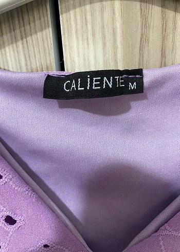 m Beden mor Renk Lila Dantel Detaylı Bohem Elbise