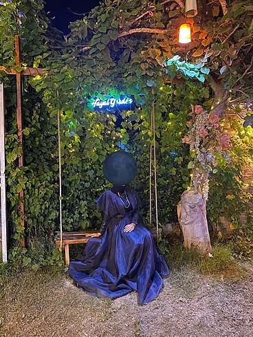Diğer Lacivert tesettür abiye