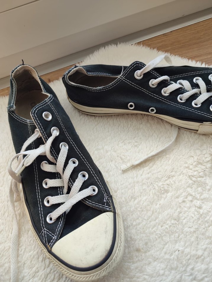 Siyah Converse Ayakkabı Orijinal - Görsel 3