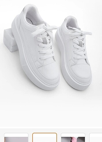 37 Beden Marjin Kadın Beyaz Spor Ayakkabı Sneaker