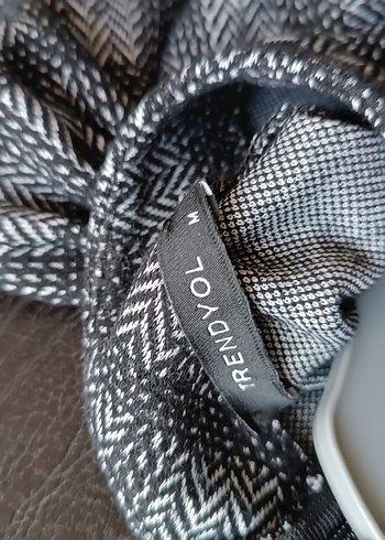 Gri Kareli Kemerli Midi Elbise - Görsel 2