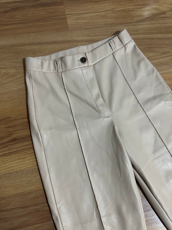 Bej deri Pantolon - Görsel 3