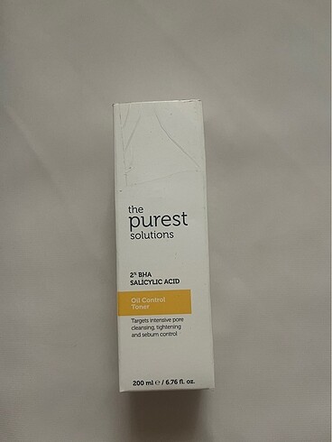 The Purest , Salisilik asit tonik