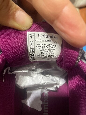 38 Beden gri Renk Colombia ayakkabı