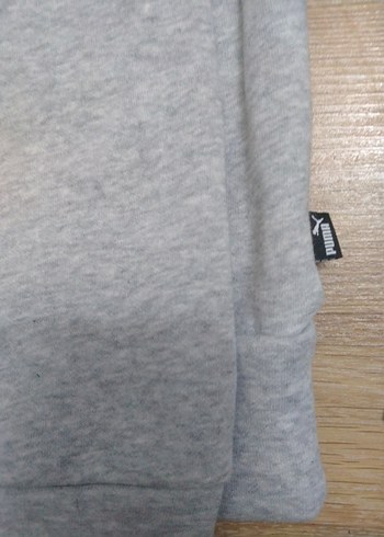 Puma Gri Fermuarlı Erkek Polar Sweatshirt - Görsel 6