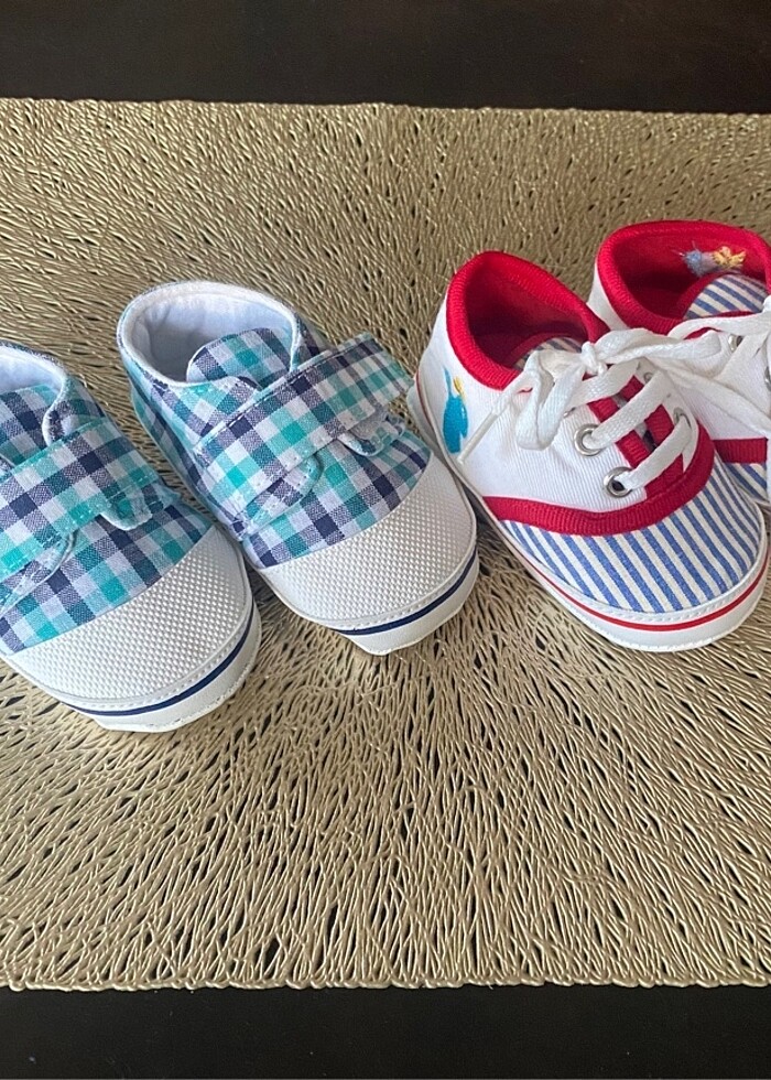 Erkek bebek bez ayakkabısı - Görsel 2