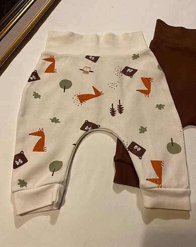 HelloBaby 2'lli Pamuklu Bebek Pantolon