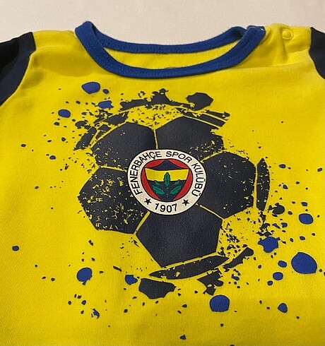 3 Ay Beden sarı Renk Feberbahçe forması / Bebek zıbın
