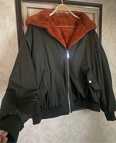 Zara çift taraflı bomber mont
