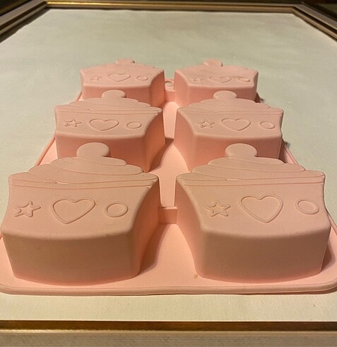 Beden pembe Renk Tantitoni silikon cupcake kalıbı