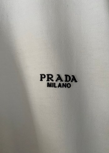 xl Beden beyaz Renk Büyük Beden Prada Milano Premium Tshirt