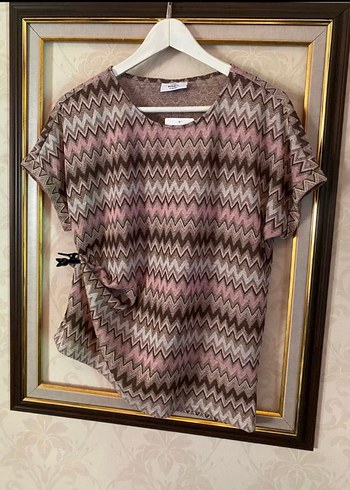 m Beden çeşitli Renk Missoni Desen Bluz