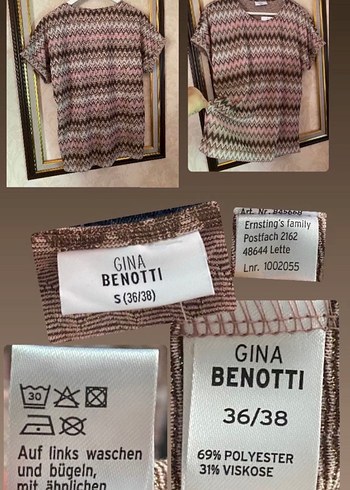 m Beden Missoni Desen Bluz