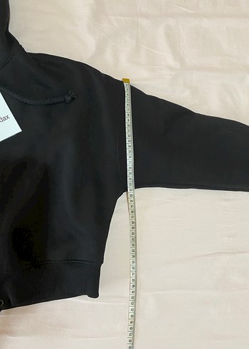 s Beden siyah Renk Addax Kadın Siyah Kapüşonlu Fermuarlı Sweatshirt Hırka Eşofman Ü