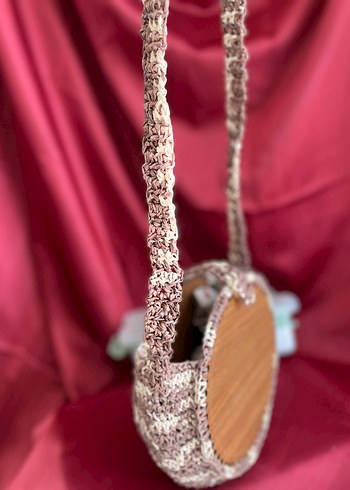 Yılan Desenli Örgü Bohem Kadın Çanta - Görsel 2