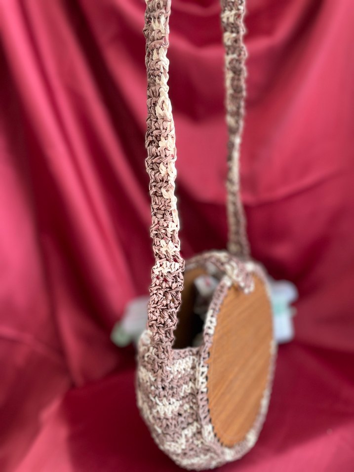 Yılan Desenli Örgü Bohem Kadın Çanta - Görsel 2