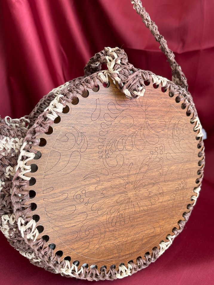 Yılan Desenli Örgü Bohem Kadın Çanta - Görsel 4